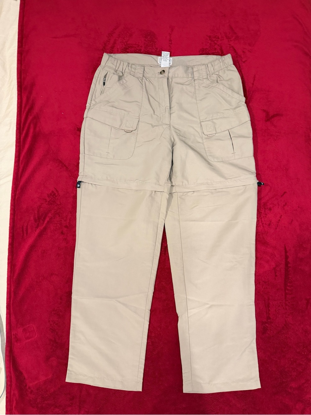 Womens Convertible Cargo Pants in Tan M-reg CFL3